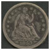 1853-O With Arrows Seated Liberty Half Dime