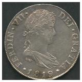 1819 Mexico Ferdinand VII 8 R .903 Silver 0.87