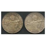 (1.28 ozt TW) 2- Austria 50 Schillings .900 Silver