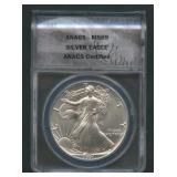 1991 ASE Silver Eagle ANACS MS 69
