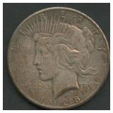 1928 Peace Silver Dollar