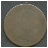 1797 Draped Bust Large Cent Counter Stamped