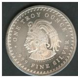 Aztec Calendar .999 Silver Round 1 ozt