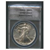 1992 ASE Silver Eagle ANACS MS 69