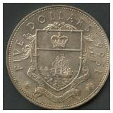 Bahanas 1966 5 Dollars .925 Silver 1.34 ozt TW