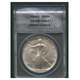 1995 ASE Silver Eagle ANACS MS 69