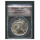1987 ASE Silver Eagle ANACS MS 69