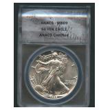 1988 ASE Silver Eagle ANACS MS 69