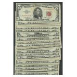 40- Mixed 1953 and 1963 $5 Legal Tender Notes