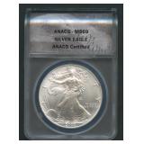 2007 ASE Silver Eagle ANACS MS 69