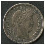 1892 Liberty Head Barber Dime