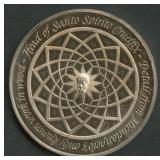 Religious Medal Michelangelo .925 Silver 1.21 ozt