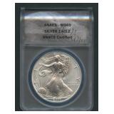 2000 ASE Silver Eagle ANACS MS 69