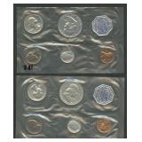 2- 1961 Proof Sets - 5 Coin Sets