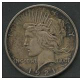1921 Peace Silver Dollar