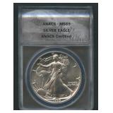 1989 ASE Silver Eagle ANACS MS 69