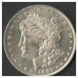 1887 Morgan Silver Dollar