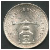 Mexico 1980 Casa De Moneda .925 Silver Coin