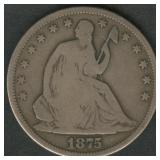 1875-S Seated Liberty Half Dollar