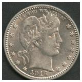 1916-D Liberty Head Barber Quarter