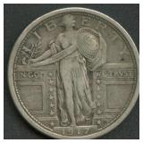 1917 Type 1 Standing Liberty Quarter