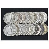 25- Mixed Liberty Head Barber Dimes