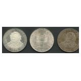 (1.92 ozt TW) 3- Austria 50 Schillings .640 Silver