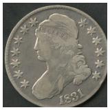 1831 Capped Bust Half Dollar