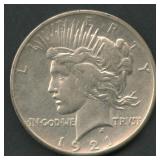 1921 Peace Silver Dollar