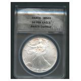 2006 ASE Silver Eagle ANACS MS 69