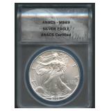 2005 ASE Silver Eagle ANACS MS 69