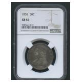 1838 Capped Bust Half Dollar NGC XF 40