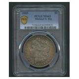 1885 Morgan Silver Dollar PCGS MS 63