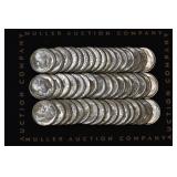 Roll of 1950-D Silver Roosevelt Dimes AU/BU