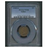 1909-S Indian Head Cent PCGS VF30 *KEY*