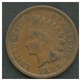 1897 '1 in Neck' Indian Head Cent