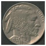 1937 Buffalo Nickel  Hobo Nickel