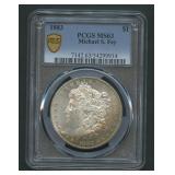 1883 Morgan Silver Dollar PCGS MS 63