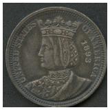 1893 Isabella Commemorative Silver Quarter