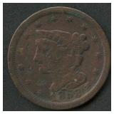 1853 Braided Hair Half Cent