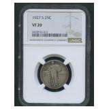 1927-S Standing Liberty Quarter NGC VF 20