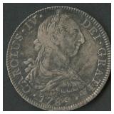 Mexico 1789 Charles IV 8 R .903 Silver 27.1 grams