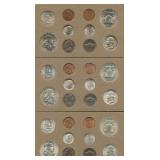 1954-PDS US Mint Sets-  30 Total Coins