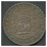 Mexico 1756 8 Reales .903 Silver 27.1 grams