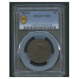 1823/2 Coronet Head Large Cent PCGS VF25
