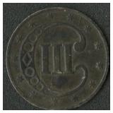 1853 Three-Cent Silver Piece