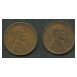 2- 1922-D Lincoln Head Cents