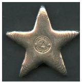 Yeagers Poured Silver Star .999 Silver 4 ozt