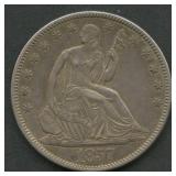 1857 Seated Liberty Half Dollar