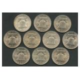 10- 1948 Dated Franklin Half Dollars